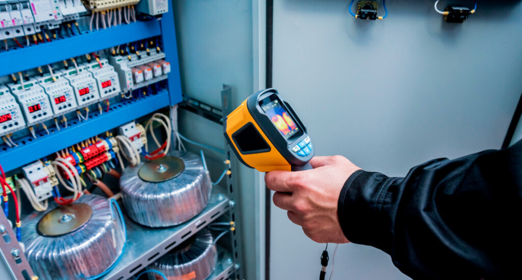 Machinery sähkölaitteiden lämpökuvaus ja sähkökeskusten lämpökuvaus