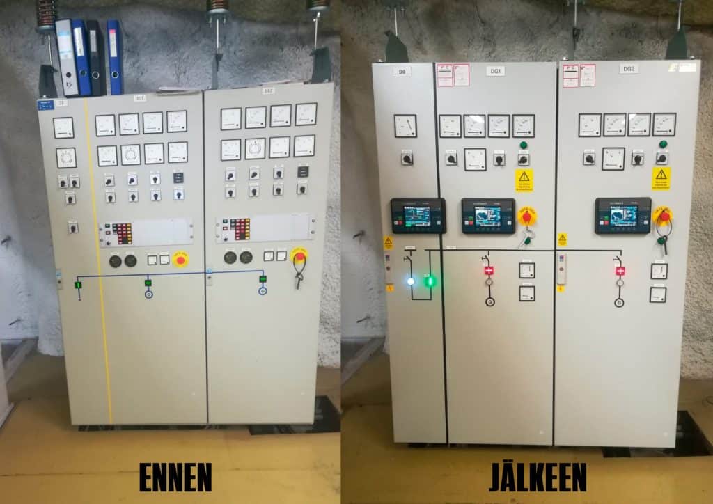 Varavoimakone modernisointi automatiikalla varavoimaratkaisuihin